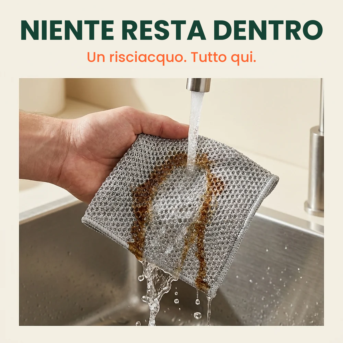 Panni in lana d'acciaio senza striature per una pulizia ottimale