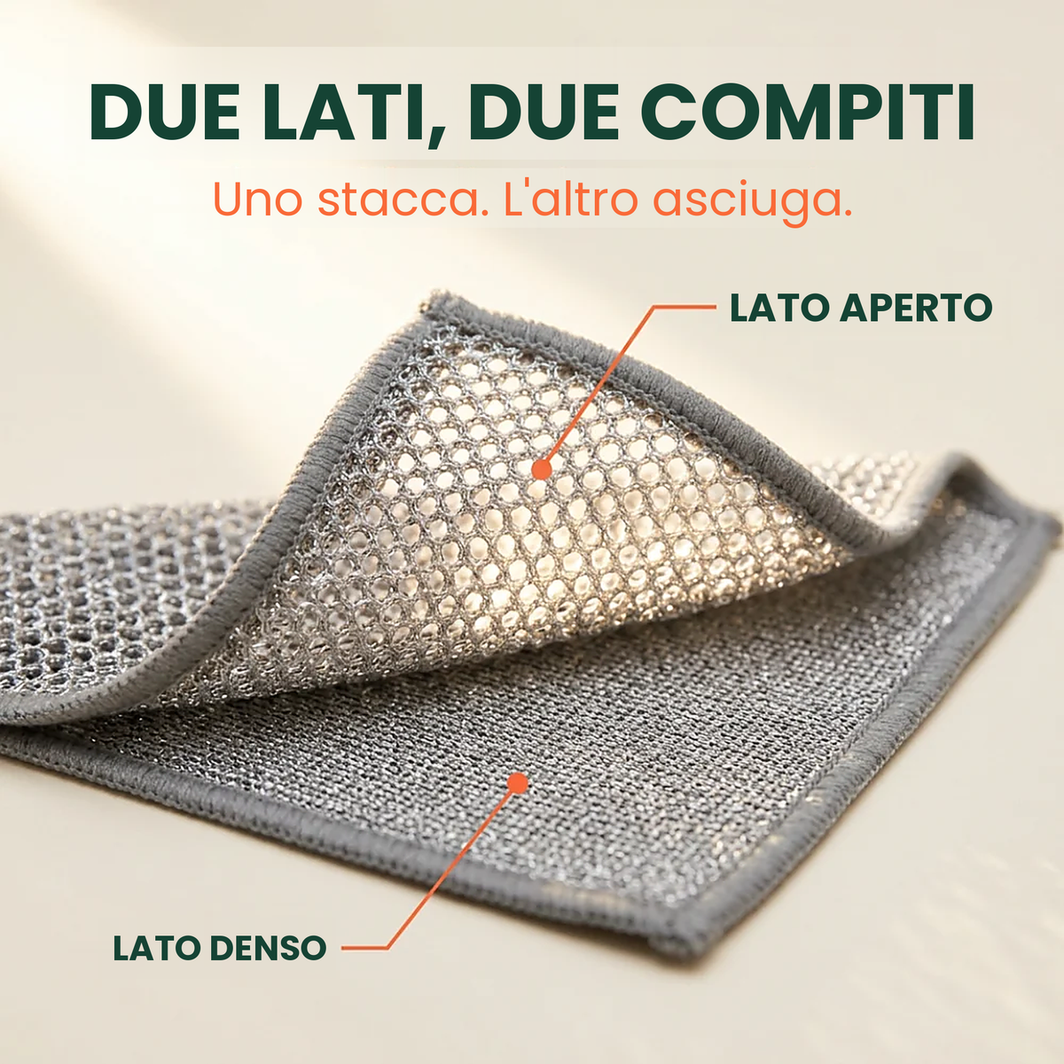 Panni in lana d'acciaio senza striature per una pulizia ottimale